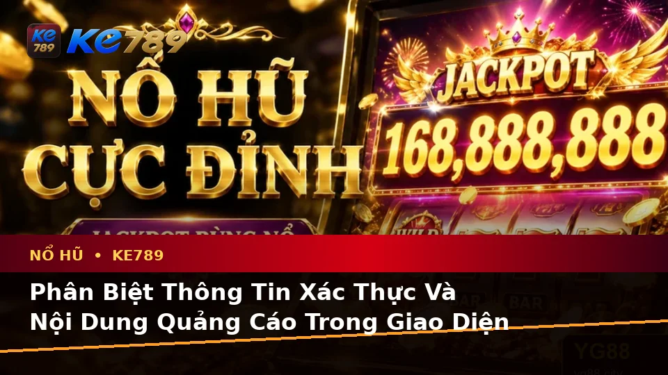 Nổ Hũ, Slot Và Jackpot Tại ke789pg.city: Phân Biệt Thông Tin Xác Thực, Quảng Cáo Và Kỳ Vọng Thực Tế