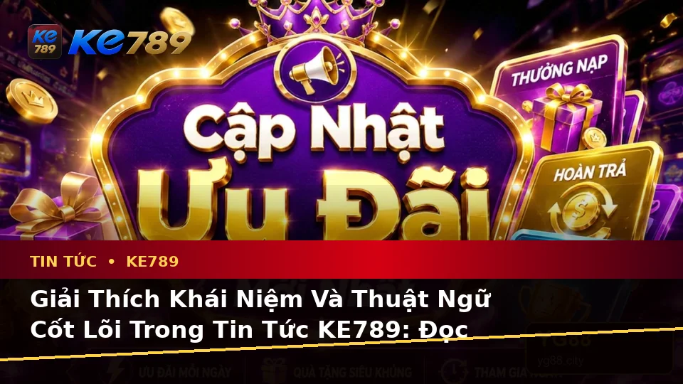 Giải Thích Khái Niệm Và Thuật Ngữ Cốt Lõi Trong Tin Tức KE789: Đọc Đúng Ưu Đãi Và Điều Kiện Khuyến Mãi Trên ke789pg.city