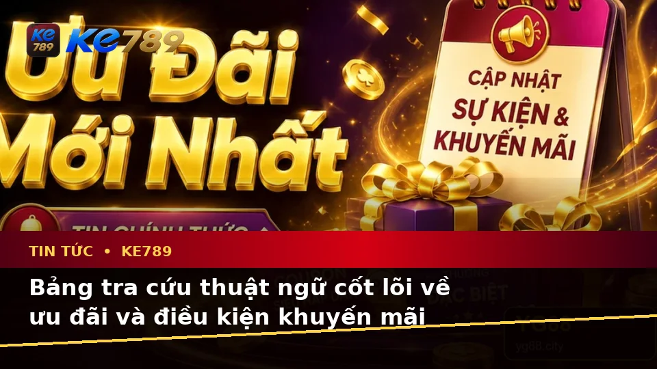 Giải Thích Khái Niệm Và Thuật Ngữ Cốt Lõi Trong Tin Tức KE789: Đọc Đúng Ưu Đãi Và Điều Kiện Khuyến Mãi Trên ke789pg.city
