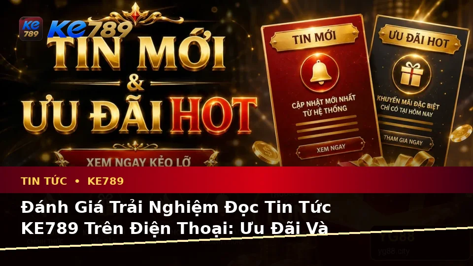 Đánh Giá Trải Nghiệm Đọc Tin Tức KE789 Trên Điện Thoại: Ưu Đãi Và Điều Kiện Khuyến Mãi Tại ke789pg.city