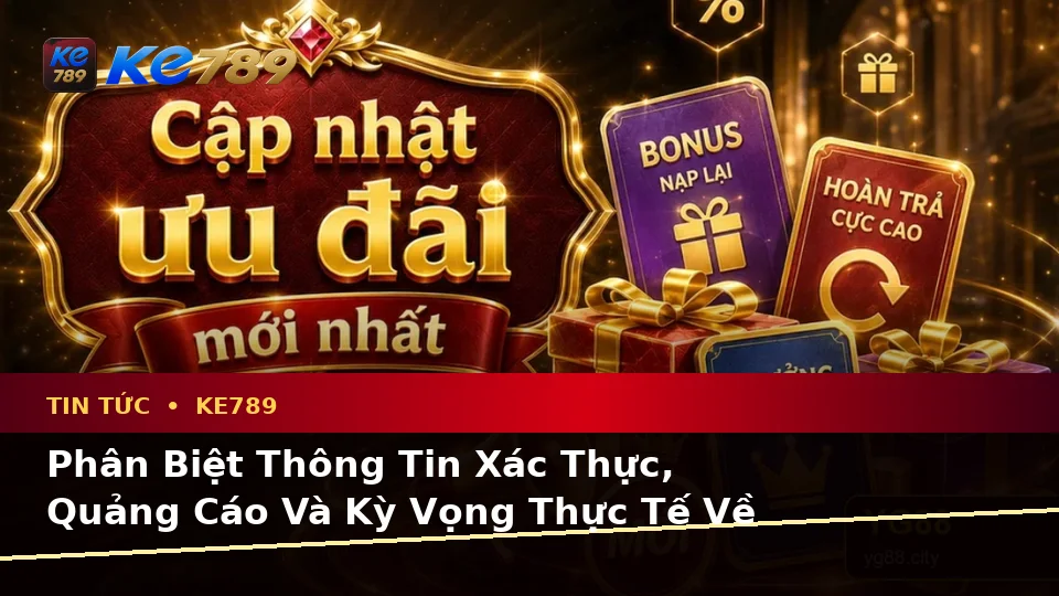 Phân Biệt Thông Tin Xác Thực, Quảng Cáo Và Kỳ Vọng Thực Tế Về Tin Tức KE789 Trên ke789pg.city