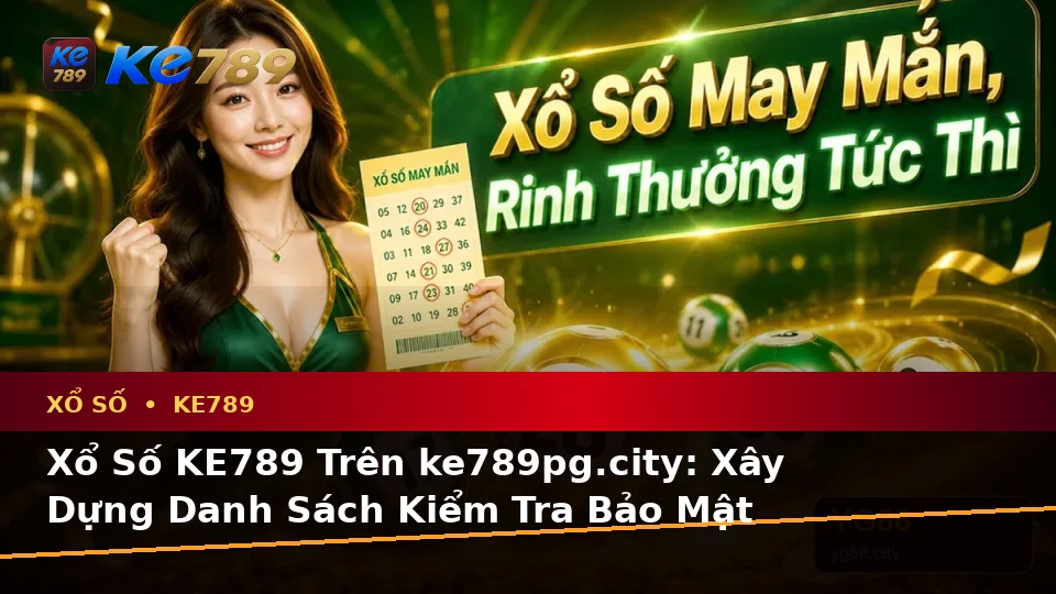 Xổ Số KE789 Trên ke789pg.city: Xây Dựng Danh Sách Kiểm Tra Bảo Mật Trước Khi Đối Chiếu Vé Số Và Kết Quả