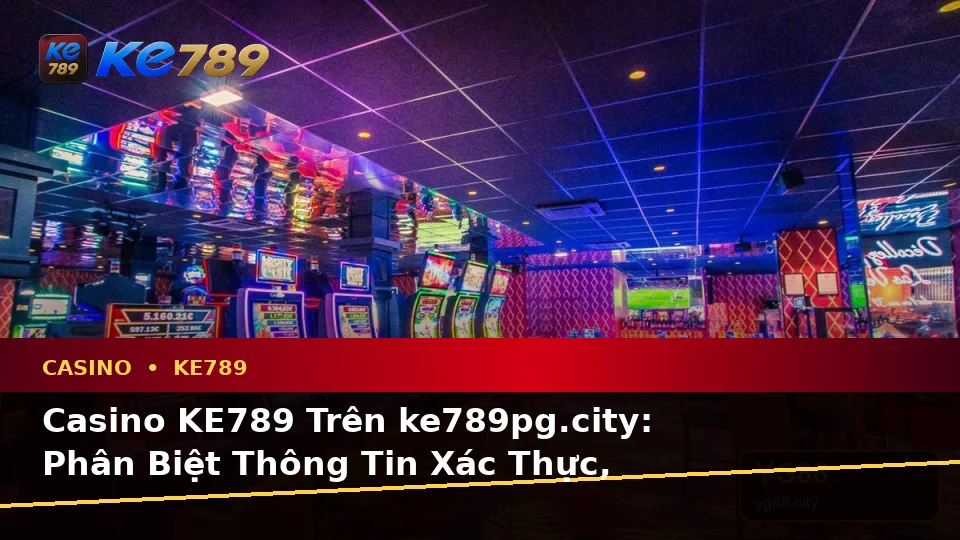 Casino KE789 Trên ke789pg.city: Phân Biệt Thông Tin Xác Thực, Quảng Cáo Và Kỳ Vọng Thực Tế Khi Chơi Slot, Trò Chơi Bàn
