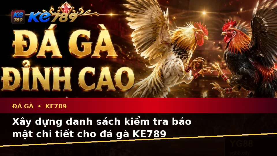 Đá Gà Trực Tuyến KE789: Xây Dựng Danh Sách Kiểm Tra Bảo Mật Trước Khi Quản Lý Phiên Chơi Tại ke789pg.city