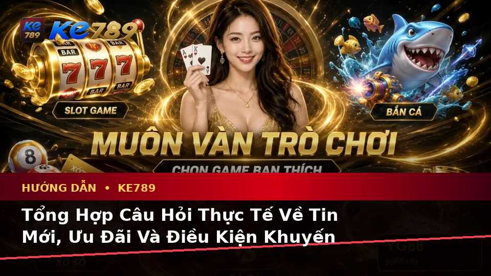 Tổng Hợp Câu Hỏi Thực Tế Về Tin Mới, Ưu Đãi Và Điều Kiện Khuyến Mãi KE789 Trên ke789pg.city