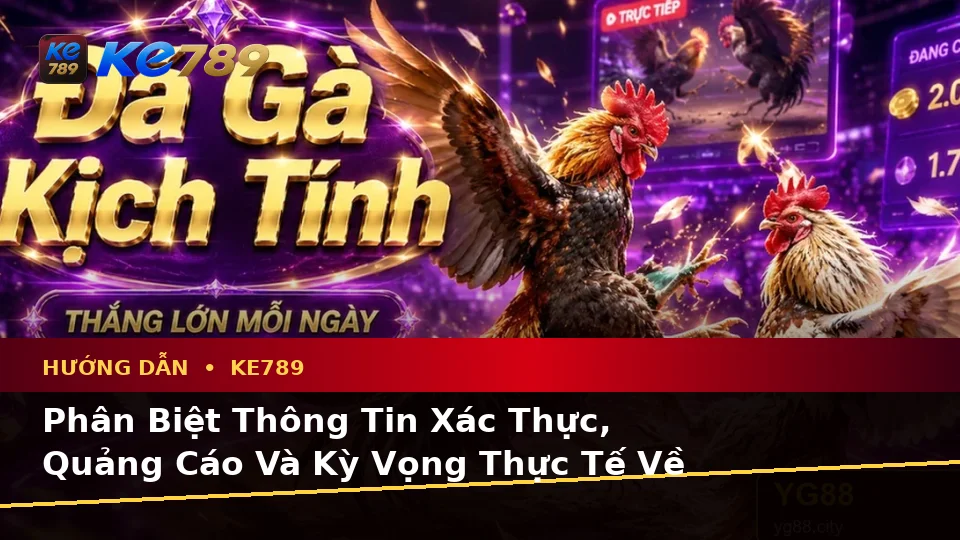 Phân Biệt Thông Tin Xác Thực, Quảng Cáo Và Kỳ Vọng Thực Tế Về Hướng Dẫn KE789 Trên Trang Chính Thức ke789pg.city