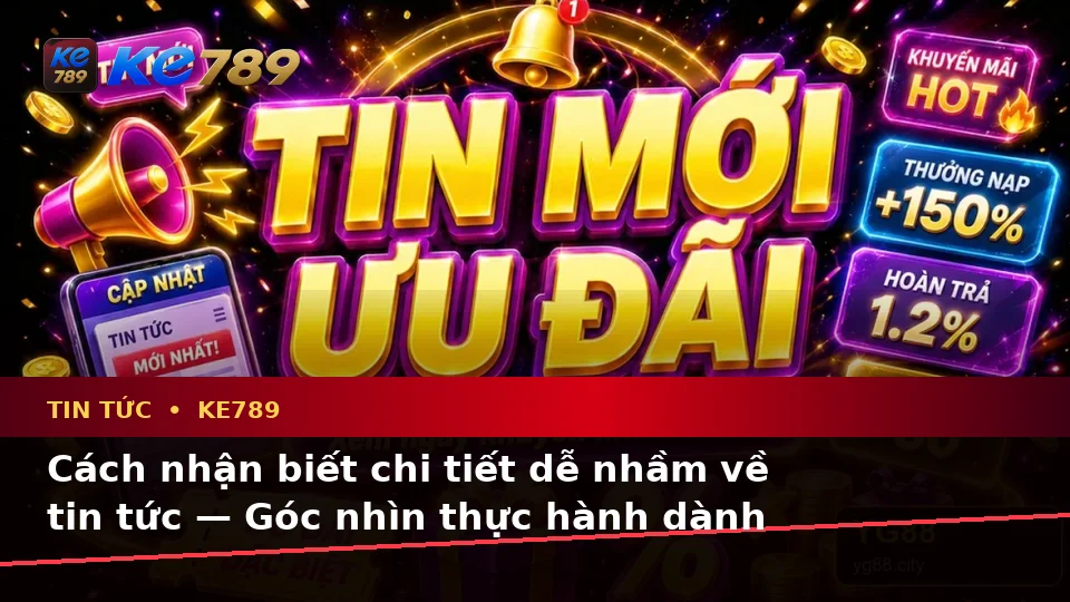 Cách nhận biết chi tiết dễ nhầm về tin tức — Góc nhìn thực hành dành cho người mới — KE789
