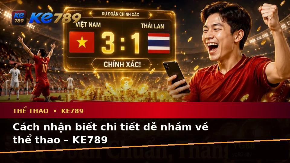 Cách nhận biết chi tiết dễ nhầm về thể thao – KE789