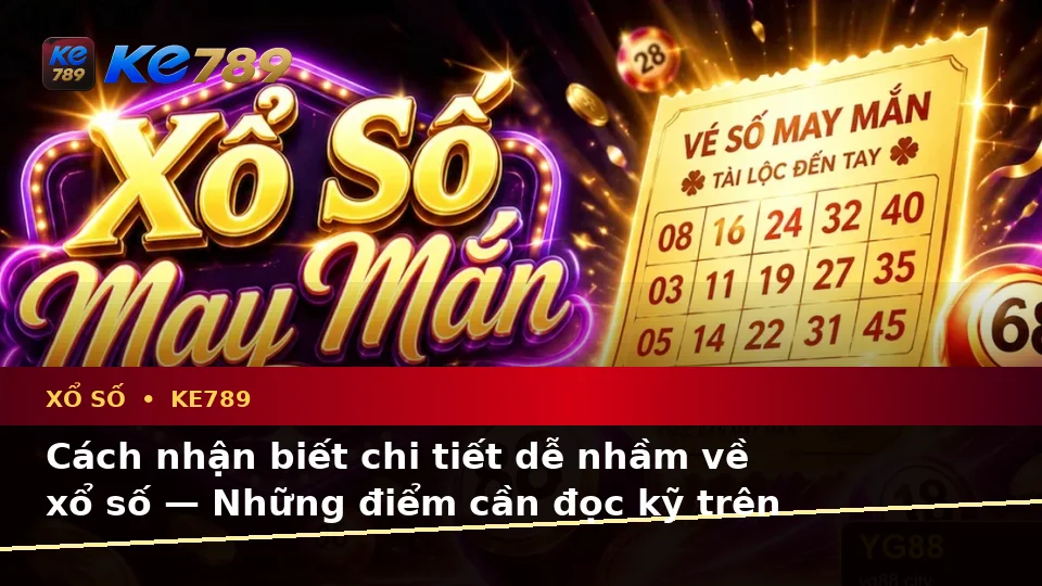 Cách nhận biết chi tiết dễ nhầm về xổ số — Những điểm cần đọc kỹ trên giao diện — KE789