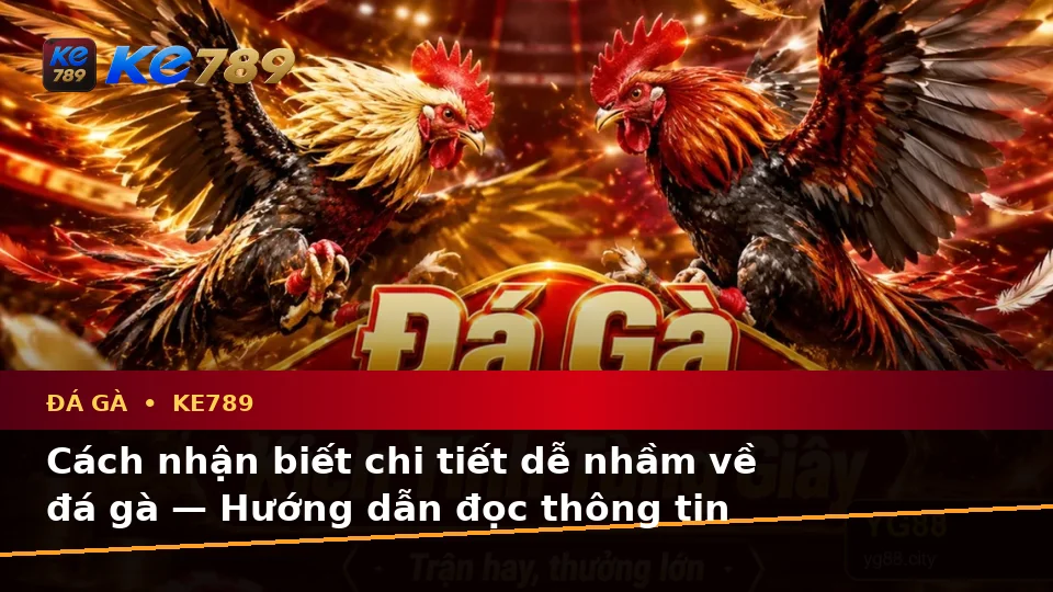 Cách nhận biết chi tiết dễ nhầm về đá gà — Hướng dẫn đọc thông tin theo từng tình huống — KE789